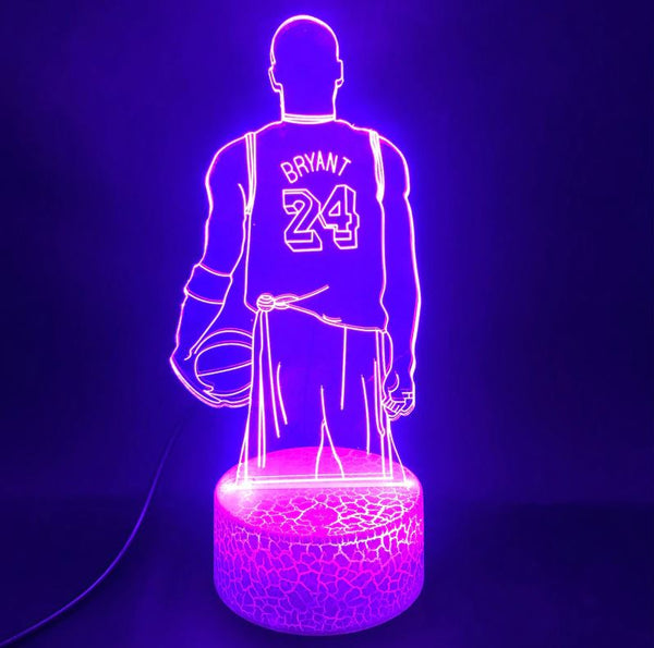 Kobe Bryant 3D Lamp Alarm clock